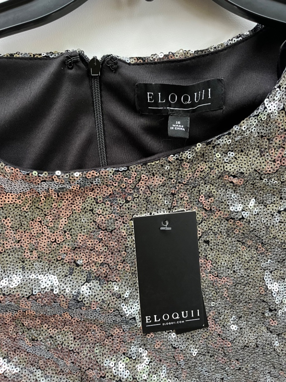 Eloquii long sleeve sequin dress size 16 - Picture 5 of 12
